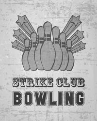 Strike Club Bowling - Gray | Obraz na stenu