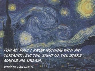 Sight of the Stars - Van Gogh Quote | Obraz na stenu