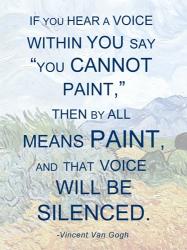 If You Hear a Voice - Van Gogh Quote | Obraz na stenu