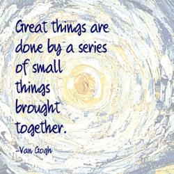 Great Things -Van Gogh Quote | Obraz na stenu