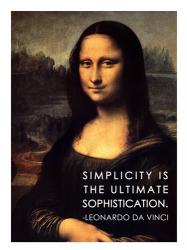 Simplicity is the Ultimate Sophistication -Leonardo Da Vinci | Obraz na stenu