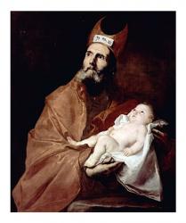 Saint Simeon with the Christ child | Obraz na stenu