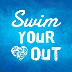Swim Your Heart Out - Blue | Obraz na stenu