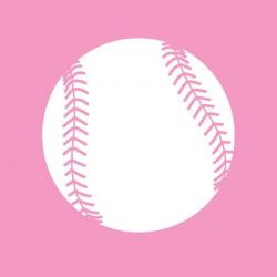 White Softball on Baby Pink | Obraz na stenu