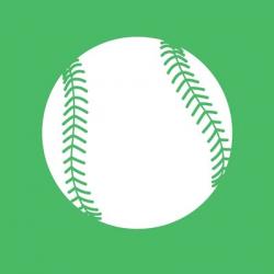 White Softball on Green | Obraz na stenu