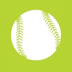 White Softball on Lime | Obraz na stenu