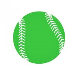 Green Softball on White | Obraz na stenu