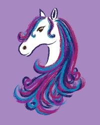 Horse - Purple | Obraz na stenu