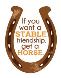 Horseshoe Quote 1 | Obraz na stenu