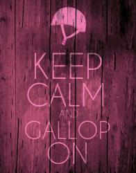 Keep Calm and Gallop On - Pink | Obraz na stenu
