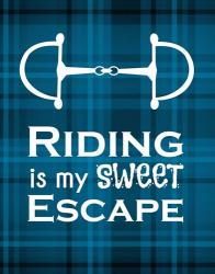 Riding is My Sweet Escape - Blue | Obraz na stenu