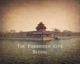 Vintage The Forbidden City in Beijing, China, Asia | Obraz na stenu