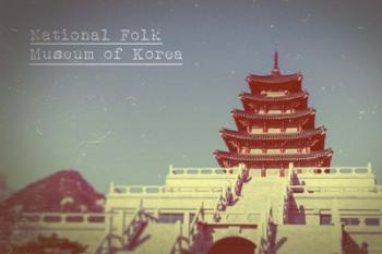 Vintage National Folk Museum of Korea, Asia | Obraz na stenu