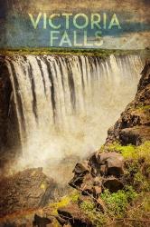 Vintage Victoria Falls, Livingstone, Africa | Obraz na stenu