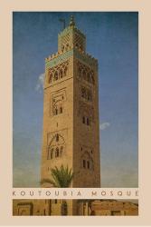 Vintage Koutoubia Mosque, Marrakesh, Morocco, Africa | Obraz na stenu
