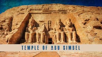 Vintage Temple of Abu Simbel, Nubia, Egypt, Africa | Obraz na stenu