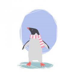Minimalist Penguin, Girls Part II | Obraz na stenu