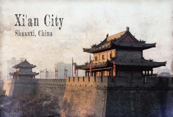 Vintage Xi'an City, China, Asia | Obraz na stenu