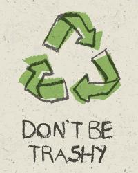 Don't be Trashy | Obraz na stenu
