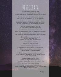 Desiderata Night Sky | Obraz na stenu