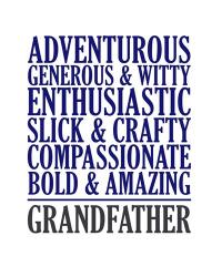 Adjectives for Grandpa | Obraz na stenu