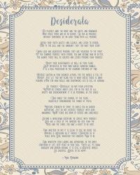 Desiderata Floral Frame Beige | Obraz na stenu