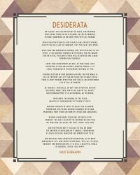 Desiderata Triangle Pattern Frame Beige | Obraz na stenu