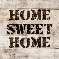 Home Sweet Home In Wood | Obraz na stenu