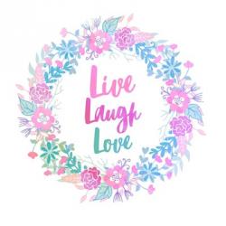 Live, Laugh, Love-Pastel | Obraz na stenu