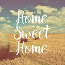 Home Sweet Home Bales of Hay | Obraz na stenu