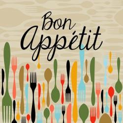 Bon Appetit Cutlery Beige | Obraz na stenu