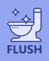 Boy's Bathroom Task-Flush | Obraz na stenu