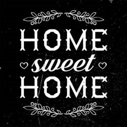 Home Sweet Home-Black | Obraz na stenu