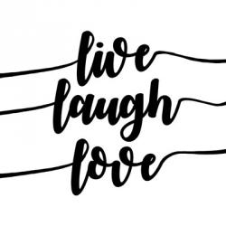 Live Laugh Love-Script | Obraz na stenu