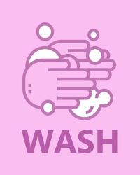Girl's Bathroom Task-Wash | Obraz na stenu