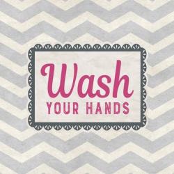 Wash Your Hands Gray Pattern | Obraz na stenu