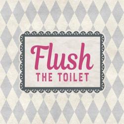 Flush The Toilet Gray Pattern | Obraz na stenu