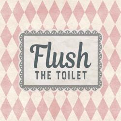 Flush The Toilet Pink Pattern | Obraz na stenu