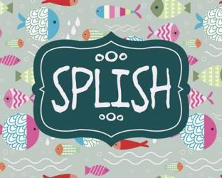 Splish and Splash Fish Pattern Green Part I | Obraz na stenu