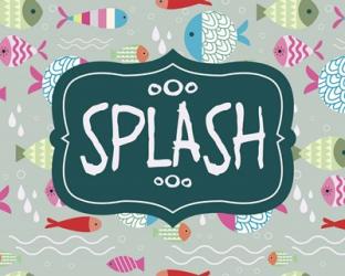 Splish and Splash Fish Pattern Green Part II | Obraz na stenu