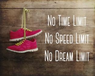 No Time Limit No Speed Limit No Dream Limit Pink Shoes | Obraz na stenu