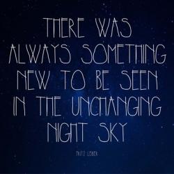 Night Sky - Fritz Leiber Quote | Obraz na stenu
