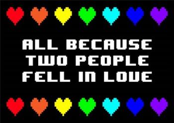 All Because Two People Fell in Love | Obraz na stenu