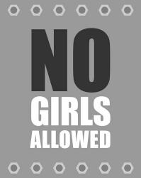 No Girls Allowed - Metal | Obraz na stenu