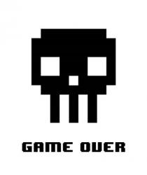 Game Over  - Black Skull | Obraz na stenu
