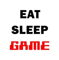 Eat Sleep Game - White | Obraz na stenu