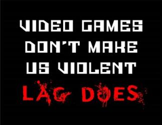 Video Games Don't Make us Violent - Black | Obraz na stenu