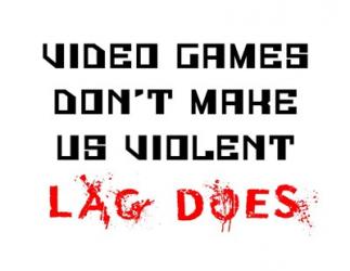 Video Games Don't Make us Violent - White | Obraz na stenu