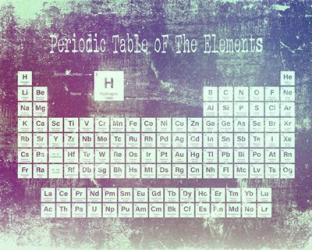 Periodic Table Purple Grunge Background | Obraz na stenu