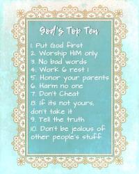 God's Top Ten Blue and Gold Design | Obraz na stenu